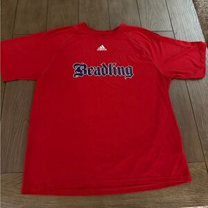 Men's Adidas Climalited Shirt w/Beadling Soccer Club Logo Sportswear Size Large